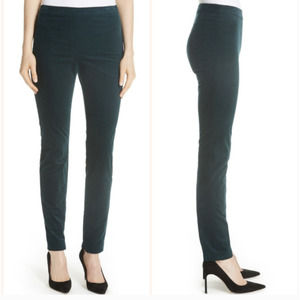 THEORY Oslo Corduroy Pants Leggings in Green Size 2